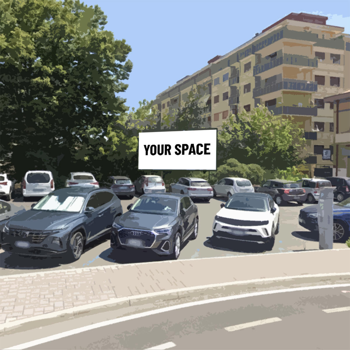 SPAZIO PUBBLICITARIO 600 x 300 Via del porto (PESCARA) Dal 19/10/2026 al 01/11/2026 14 giorni